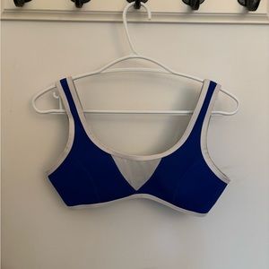 Small blue swim top